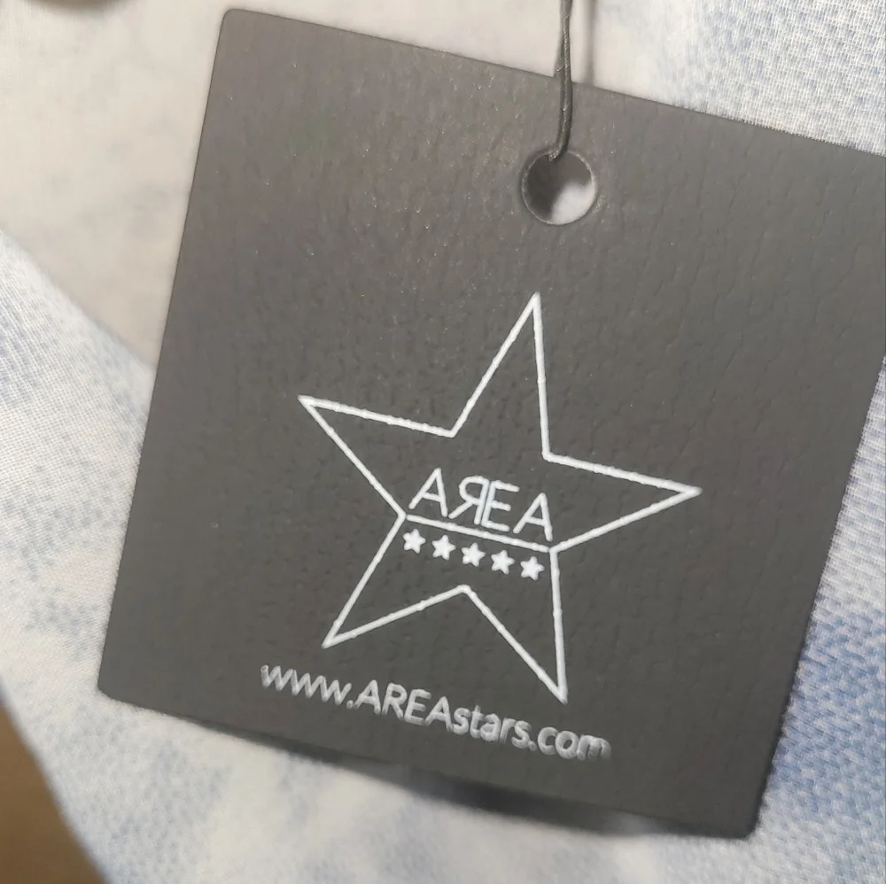 Area Stars Open Front Sheer Kimono Blue OS New